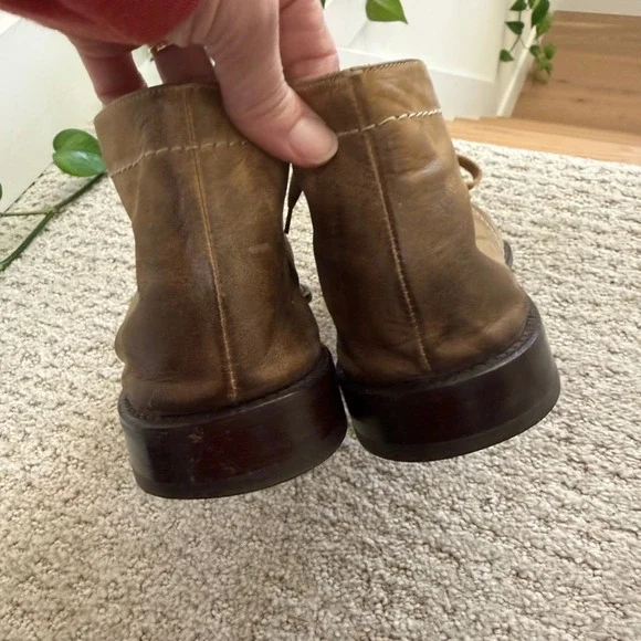 DOUCAL'S‎ ITALY Leather Desert Boots Tan Brown Lace Up Chukka Ankle Men 10.5 - Picture 5 of 11